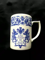Spode Mug, King Charles III 2023 Coronation NIB, & Union Jack Flag, NEW
