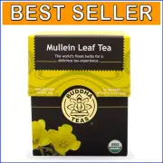 Mullein Leaf Herbal Tea – 18 Bags Per Pack (6 Pack) - Calm and Refresh Naturally