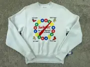 Champion Reverse Weave Sweater Mens Small White X Twister Heavyweight Sweatshirt