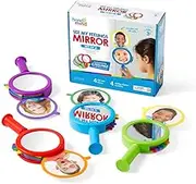 Hand2Mind See My Feelings Mirror Set of 4 - Wall Mount - Round - Emotion Learning Mirrors - 8.6 x 10 Inches
