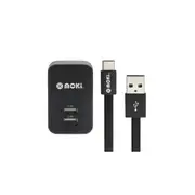 MOKI Type-C SynCharge Cable + Wall Charger