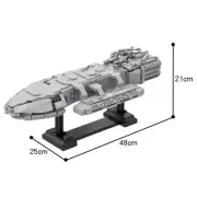 Ba-tt|estar Ga|actica Starship with Stand 2164 Pieces Building Blocks Set