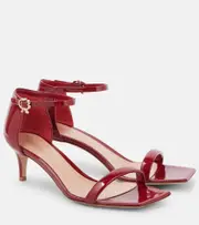 [Gianvito Rossi] Gianvito Rossi Rhys 55 patent leather sandals AU 8 red