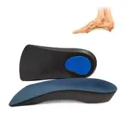 1Pair 3/4 Orthotic Shoe Inserts for Plantar Fasciitis Foot Arch and Heel Walk