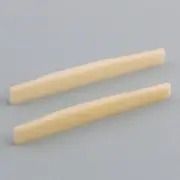 2pcs Unbleached Compensated Guitar Bone Saddle for 6 String Martin Folk Guitar