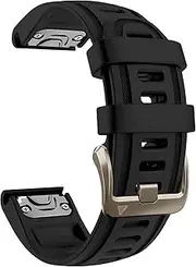20mm Watch Band for Garmin fenix 5s 6s 7s pro solar Quick Fit 20 silicone bands replacements with light Soft gold buckle for garmin epix pro gen 2 42mm Descent Mk2s/3/3i Short Women