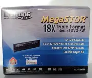 NOS Mad Dog MegaSTOR Internal DVD-RW Burner/Player MD-18XTFI DVD , CD-R, CD-RW