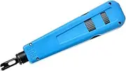 Punch Down Tool, Multifunctional Network Terminal Insertion Tool, High Speed Steel Impact Cable Punch with Impulse Adjustment Button for Network and Wire Cable Connection