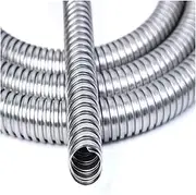 Stainless steel metal hose, corrugated threading tube, wire housing, wire protection tube 38 mm x 1 m.