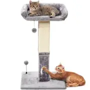 OYX Cat Scratching Post 32 Inch, Large Scratching Post with Bed, Removable Ca...