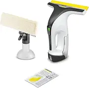 Window Vacuum Cleaner WV 4-4Plus, Can be Used with Kärcher Battery Power 4/25, 150 ml, LED Display, Additional Spray Bottle with Microfibre Lid, 20 ml Window Cleaner, Without Battery, White