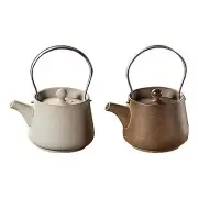 Ceramic Teapot 200ml Tea Pot with Tea Strainer Holes for Outdoor Tea House