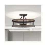 Warehouse of Tiffany CD018-4IW 18.1 in. Cody 16-Light Indoor Semi-Flush Mount Li