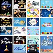 Happy Birthday Cards 100 Pack with Envelopes in 4x6, Blank Birthday Cards for Women Men Kids, Assorted Birthday Cards for Friends Office Small Business, 20 Unique Designs