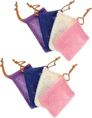 Baluue Hanging Soap Pouch 8 Pieces Mesh Storage Bag for Efficient Soap Organization