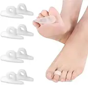LYQNIHOB 4 Pairs of Hammer Toe Pads - Silicone Toe Wavy Correctors - Relief for Women and Men - Hallux Valgus Cushion - Hammer Toe Cushion for Corrected Toes
