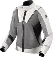 Revit Airwave 4 Ladies Motorcycle Textile Jacket, black-grey-silver, Size 42 for Women Black Grey Silver