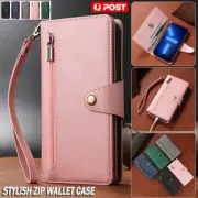 For Google Pixel 9 8 7 Pro 8A 6A 5 4A 4 XL Case Leather Wallet Zipper Flip Cover
