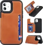 Wallet Case for iPhone 12 Mini with Card Slots Holder Stand for Men Women
