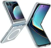 for Motorola Moto Razr 40 Ultra Phone Case Compatible with MagSafe, Transparent Ultra Slim Hard PC Shockproof Full Coverage Clear Case for Motorola Moto Razr 40 Ultra