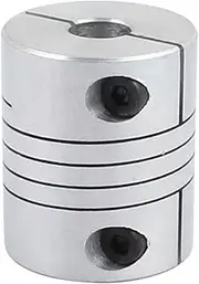 uxcell 8mm to 10mm Shaft Coupling 30mm Length 25mm Diameter Stepper Motor Coupler Aluminum Alloy Joint Connector for 3D Printer CNC Machine DIY Encoder