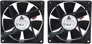 Mellisso 2X 90 x 90 x 25MM DC 12V 0.60A 4-pin Computer CPU Cooling Fans