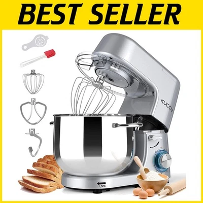 High-Performance 9.5 QT Mixer with Tilt-Head & Powerful 660W Pure Copper Motor