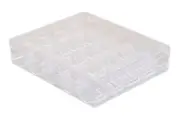 Deluxe plastic bobbin box. Holds 25 bobbins, Singer, Kenmore, Juki, Brother
