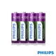 【Philips 飛利浦】低自放鎳氫充電電池 AA 3號(2000mAh 4入)