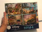 Thomas Kinkade Disney Jigsaw Puzzles 500 Pcs Each Pocahontas Mickey Snow White