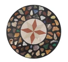 30" marble center Table Top semi precious stones inlay handicraft work