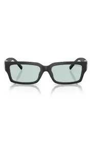 Tiffany & Co. 56mm Rectangular Sunglasses in Matte Black at Nordstrom One Size