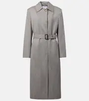 [Stella McCartney] Stella McCartney Wool-blend coat AU 8 grey