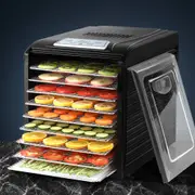 Premium 9 Tray Food Dehydrators Commercial Beef Jerky Maker Fruit Dryer Black