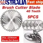 5PCS Carbide Tipped 40 Tooth Brush Cutter Blade Whipper Snipper Brushcutter