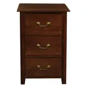 Tasmania 3 Drawer Lamp Table (Mahogany)
