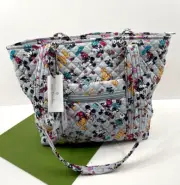 Vera Bradley Small Vera Tote Disney Mickey Mouse Family Fun Purse Minnie NWT