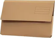 Exacompta Guildhall Document Wallets, 285gsm, Foolscap - Buff, Pack of 50
