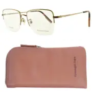 NEW!! ERMENEGILDO ZEGNA EZ5209 036 Titanium Semi Rimless Mens Optical Frame