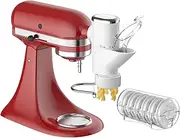 [GVODE] Pasta Press Attachment for Kitchenaid Stand Mixers - Gourmet Pasta Press Attachment for Kitchen aid with 7 Interchangeable Pasta Plates, Pasta Extruder Accessories