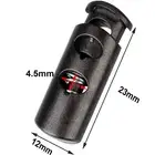 10/20/50x Double Hole Cord Lock Apparel Clamp Barrel Toggle Stopper Spring Stop