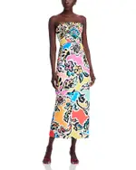 Milly Orion Rainbow Oasis Jacquard Dress