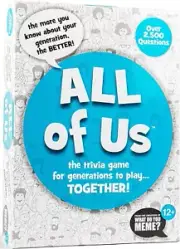 All of Us- the Family trivia game for all Generations. Over 2,400 Questions.