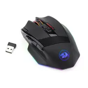 M801P 2.4G Wireless Dual Mode Gaming Mouse LED RGB Backlit MMO 9 Programmable Buttons Mouse For Windows Computer Gamer