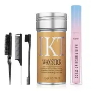 5 Pcs Hair Styling Products Includes Hair Wax Stick, Hair Finishing Stick, 3