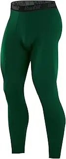 [Runhit] Men s Compression Pants Running Tights Workout Leggings Athletic Base Layer Pants for Sports Yoga Basketball Green XL