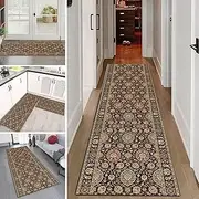 Traditional Runner Rug for Hallway, Entryway, Corridor, Bedroom Floor Non-Slip Mat, Washable Kitchen Carpets Runner Mats 60cm/80cm/100cm/120cm Wide (Size : 3.9ft×11.5ft/120×350cm)