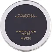 Pro Cleanse Solid Brush Soap | Deep Cleansing Brush Cleaner with Coconut Oil | Includes Silicone Cleansing Pad | Conditions + Protects Bristles | Travel-Friendly (100g)