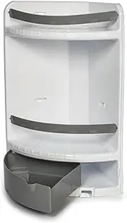 Royal Norfolk Plastic Corner Shelf, 2 Tiers, White, 29 x 18 x 41 cm, 27x41cm