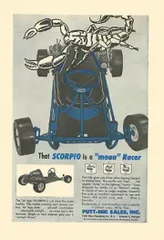 Vintage 1960 Putt-Nik Scorpio Racing Go-Kart Ad